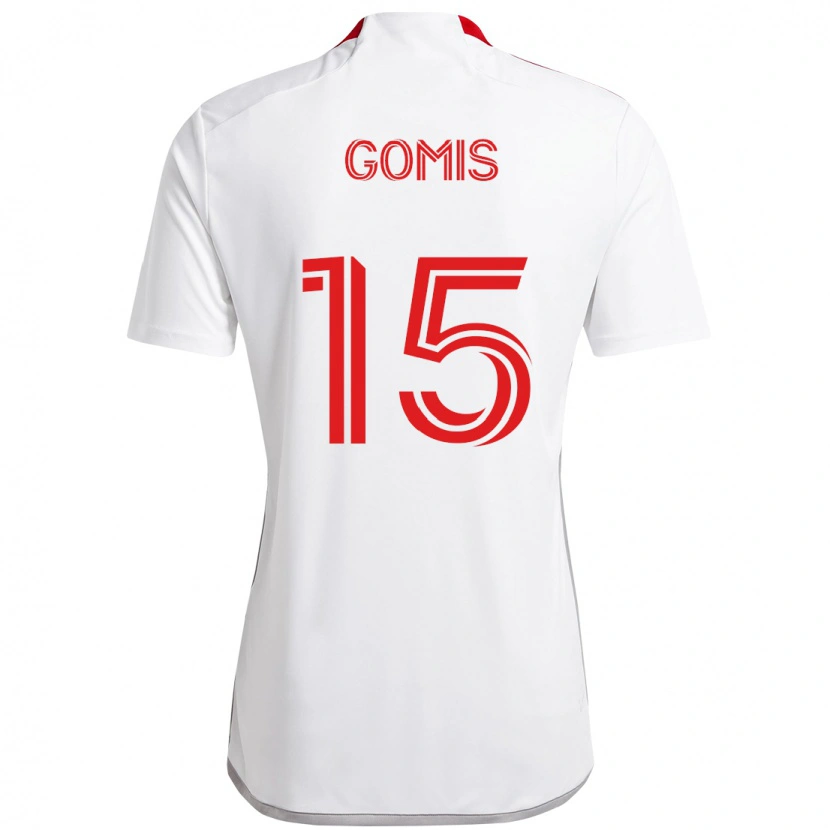 Danxen Pánské Nicksoen Gomis #15 Červená Bílá Daleko Hráčské Dresy 2025/26 Dres