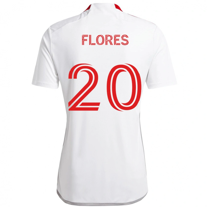 Danxen Pánské Deybi Flores #20 Bílá Červená Daleko Hráčské Dresy 2025/26 Dres