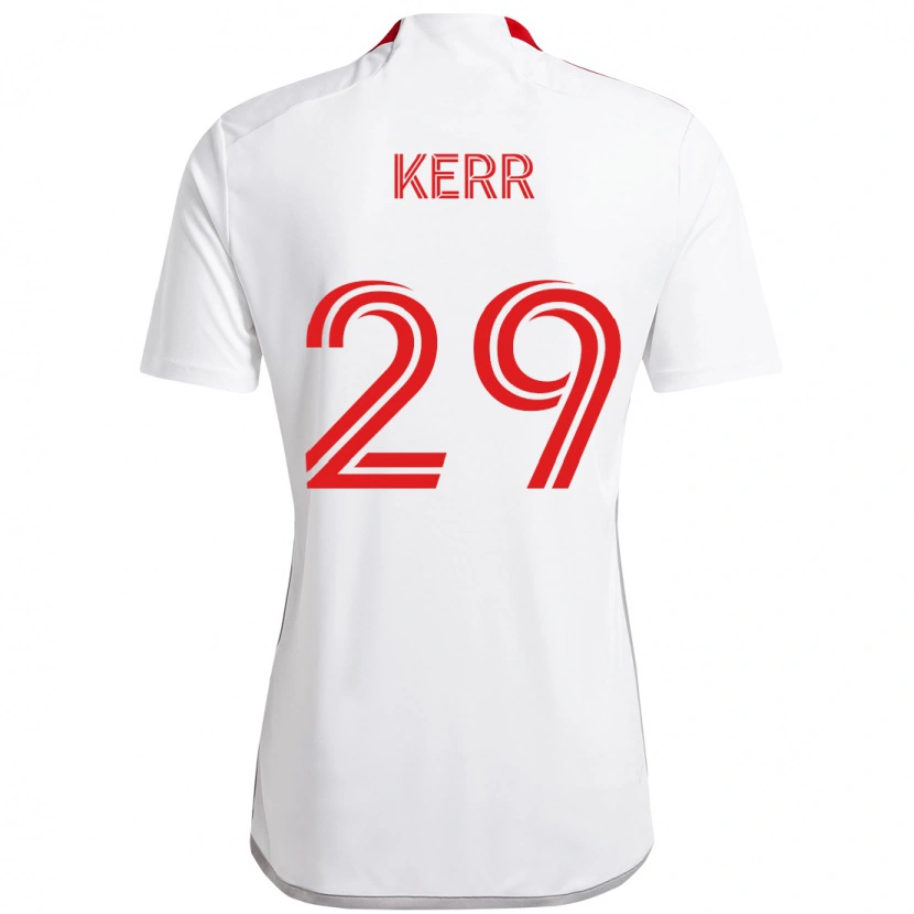 Danxen Pánské Deandre Kerr #29 Červená Bílá Daleko Hráčské Dresy 2025/26 Dres