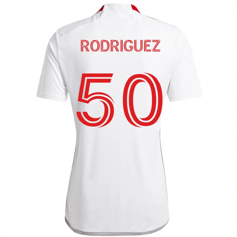 Danxen Pánské Abraham Rodriguez #50 Červená Bílá Daleko Hráčské Dresy 2025/26 Dres