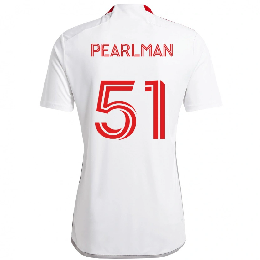 Danxen Pánské Adam Pearlman #51 Červená Bílá Daleko Hráčské Dresy 2025/26 Dres