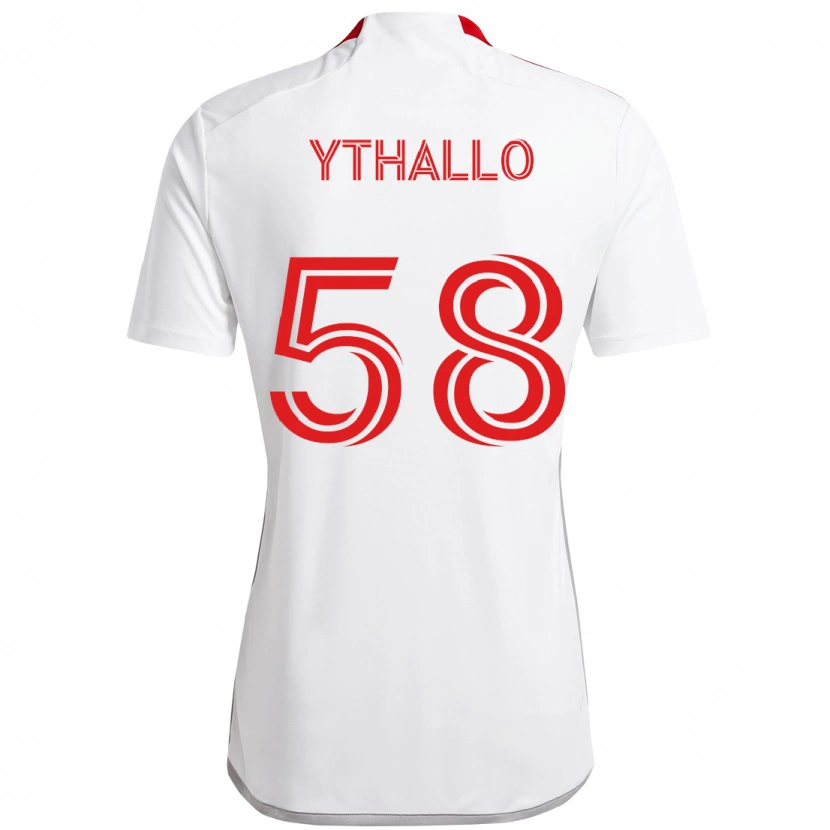 Danxen Pánské Ythallo #58 Červená Bílá Daleko Hráčské Dresy 2025/26 Dres