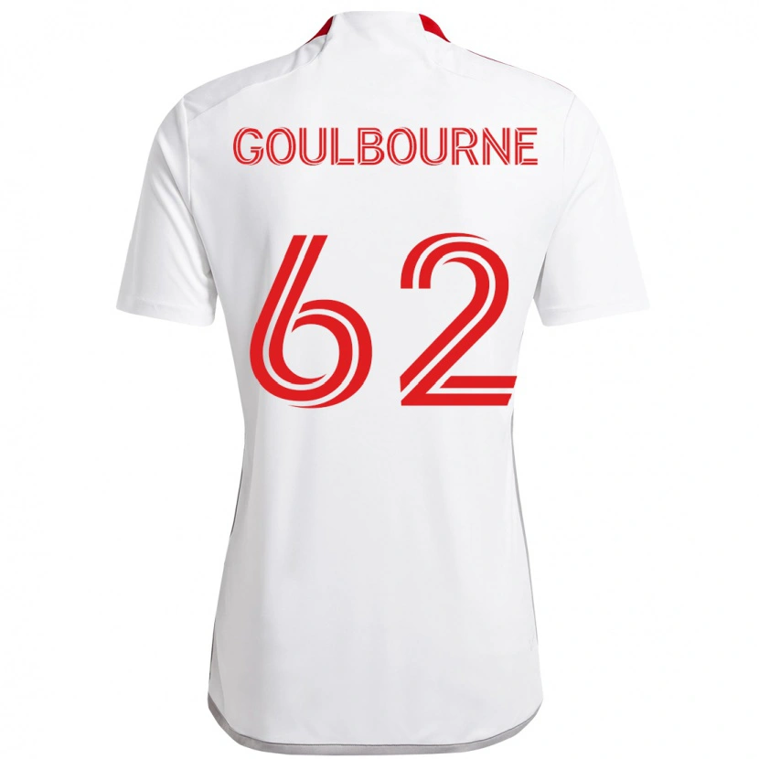 Danxen Pánské Rohan Goulbourne #62 Červená Bílá Daleko Hráčské Dresy 2025/26 Dres