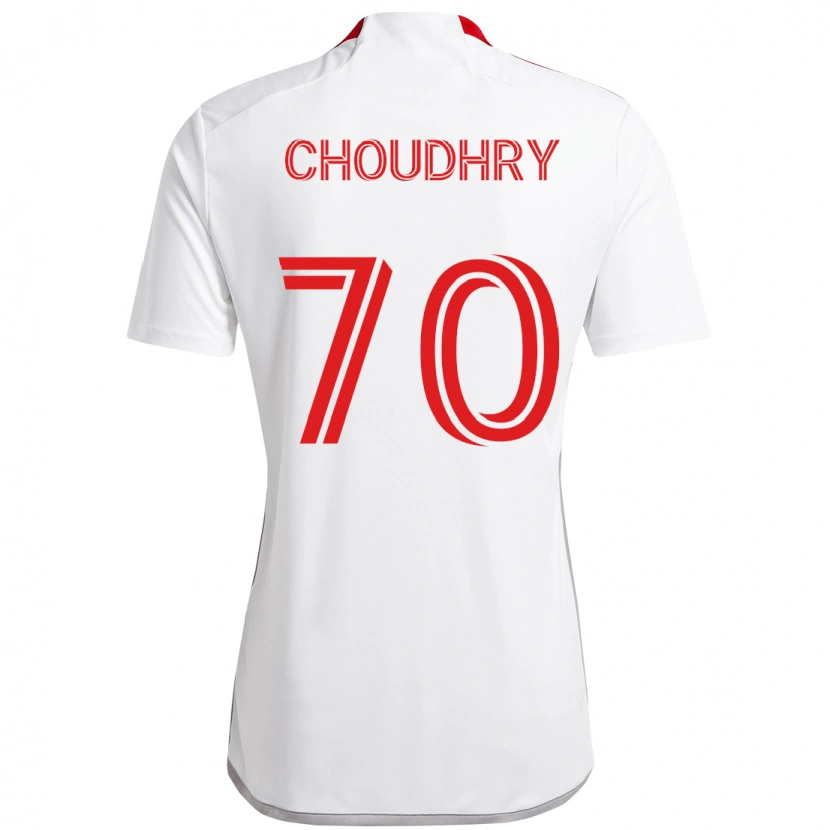 Danxen Pánské Benjamin Choudhry #70 Červená Bílá Daleko Hráčské Dresy 2025/26 Dres