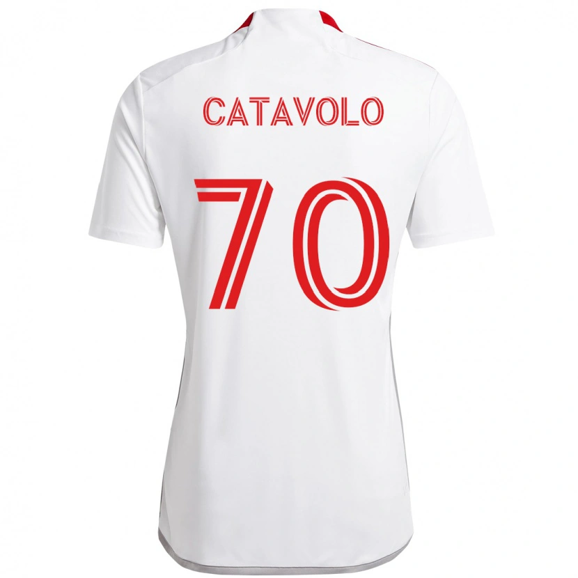 Danxen Pánské Matthew Catavolo #70 Červená Bílá Daleko Hráčské Dresy 2025/26 Dres