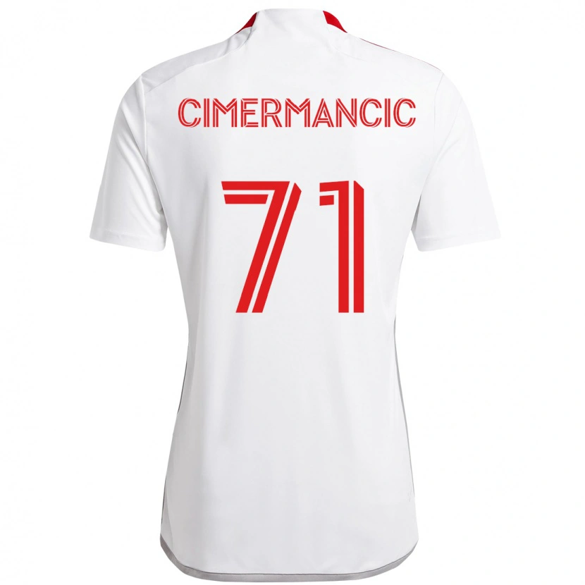 Danxen Pánské Markus Cimermancic #71 Červená Bílá Daleko Hráčské Dresy 2025/26 Dres
