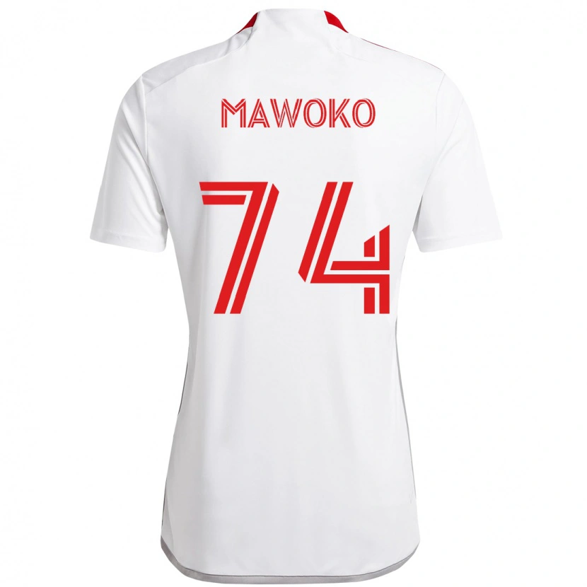 Danxen Pánské Kundai Mawoko #74 Červená Bílá Daleko Hráčské Dresy 2025/26 Dres