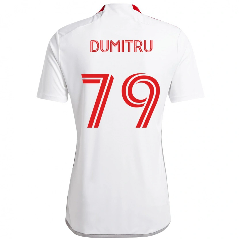 Danxen Pánské Andrei Dumitru #79 Červená Bílá Daleko Hráčské Dresy 2025/26 Dres