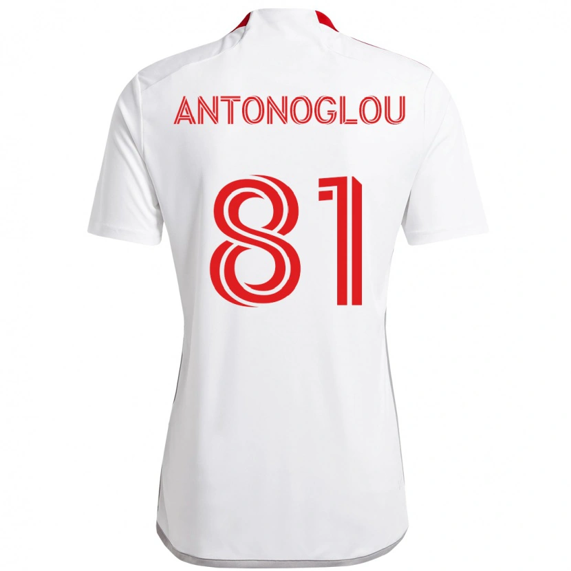 Danxen Pánské Themi Antonoglou #81 Červená Bílá Daleko Hráčské Dresy 2025/26 Dres