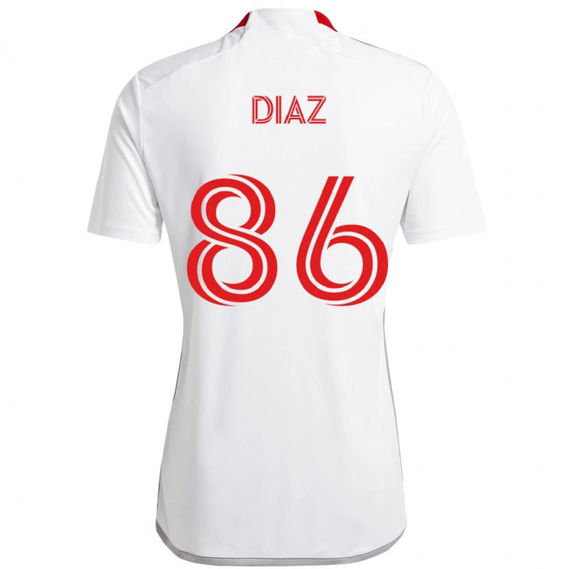 Danxen Pánské Alec Díaz #86 Červená Bílá Daleko Hráčské Dresy 2025/26 Dres