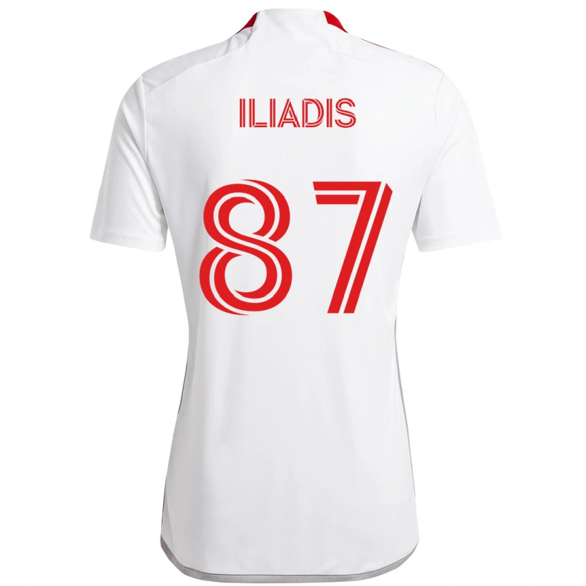 Danxen Pánské Costa Iliadis #87 Červená Bílá Daleko Hráčské Dresy 2025/26 Dres