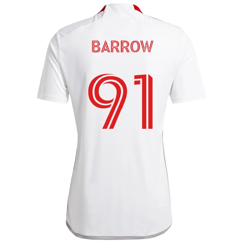 Danxen Pánské Dékwon Barrow #91 Červená Bílá Daleko Hráčské Dresy 2025/26 Dres