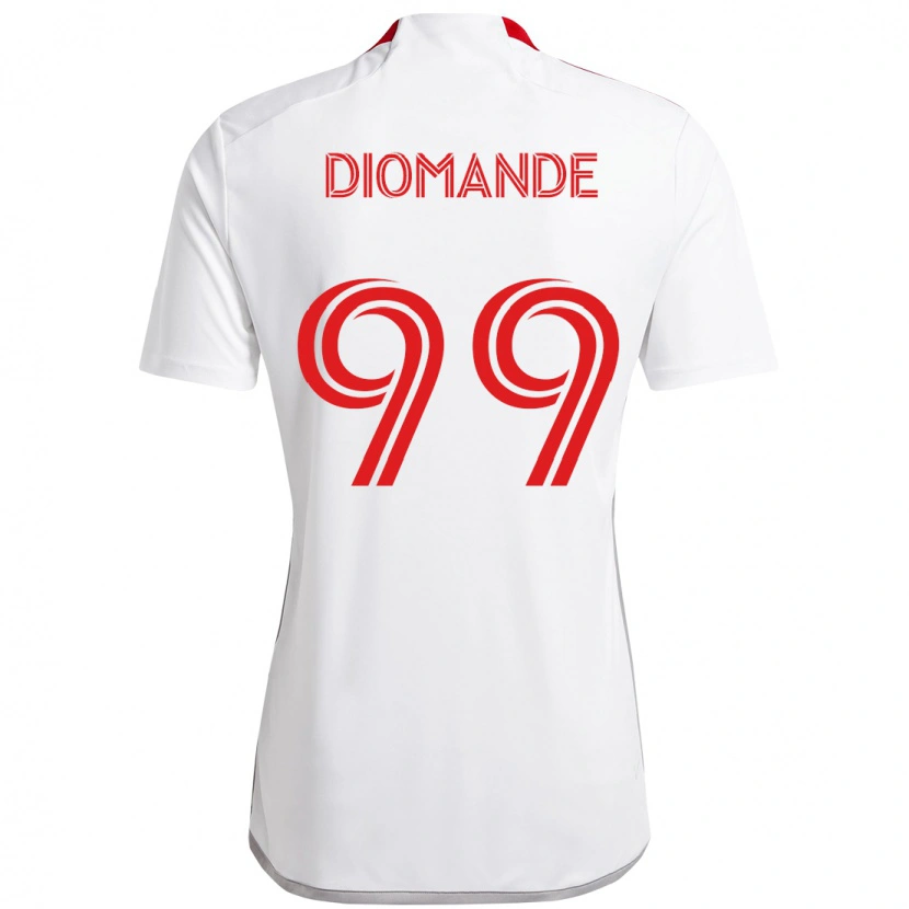 Danxen Pánské Adama Diomande #99 Červená Bílá Daleko Hráčské Dresy 2025/26 Dres