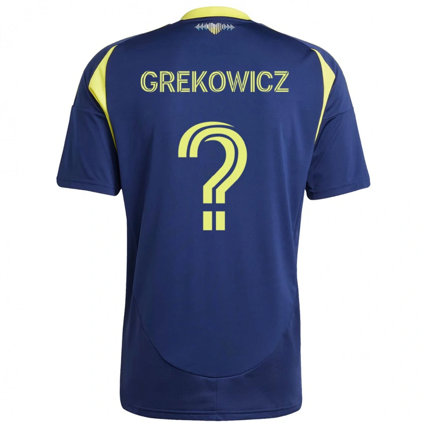 Danxen Pánské Jacob Grekowicz #0 Žlutá Námořnická Modrá Daleko Hráčské Dresy 2025/26 Dres