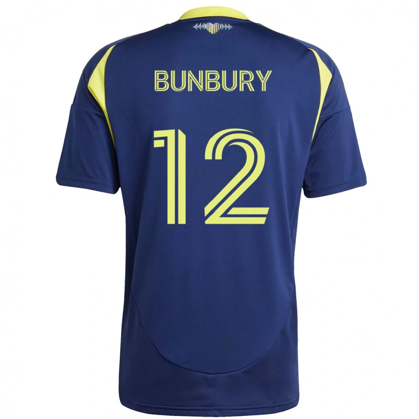 Danxen Pánské Teal Bunbury #12 Žlutá Námořnická Modrá Daleko Hráčské Dresy 2025/26 Dres