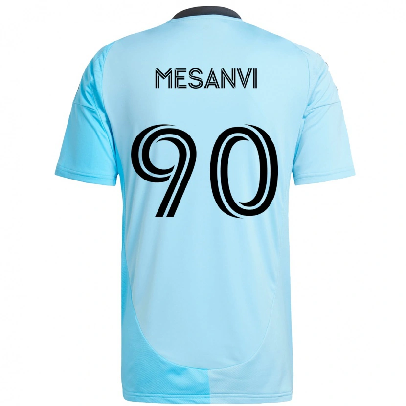 Danxen Pánské Loïc Mesanvi #90 Černá Modrá Daleko Hráčské Dresy 2025/26 Dres