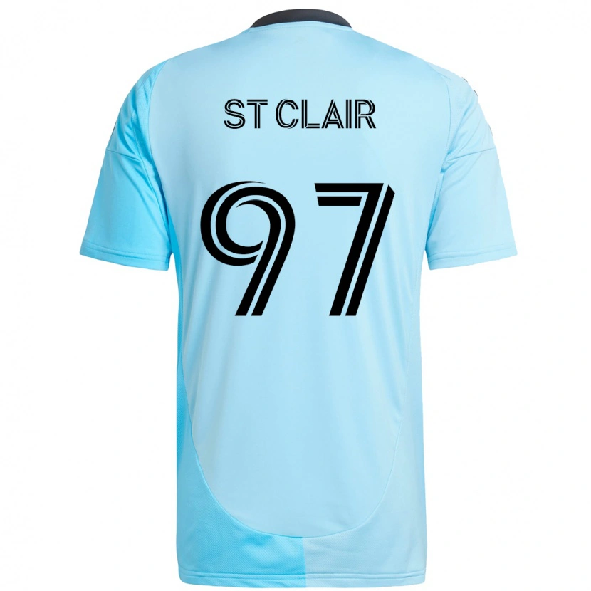 Danxen Pánské Dayne St. Clair #97 Černá Modrá Daleko Hráčské Dresy 2025/26 Dres