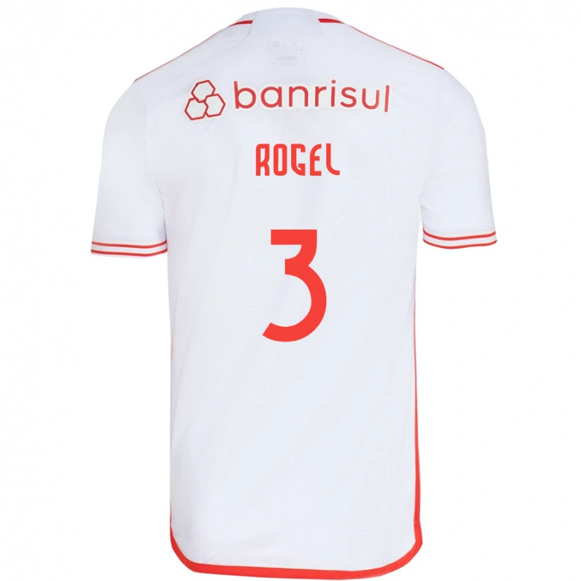 Danxen Pánské Agustín Rogel #3 Červená Bílá Daleko Hráčské Dresy 2025/26 Dres