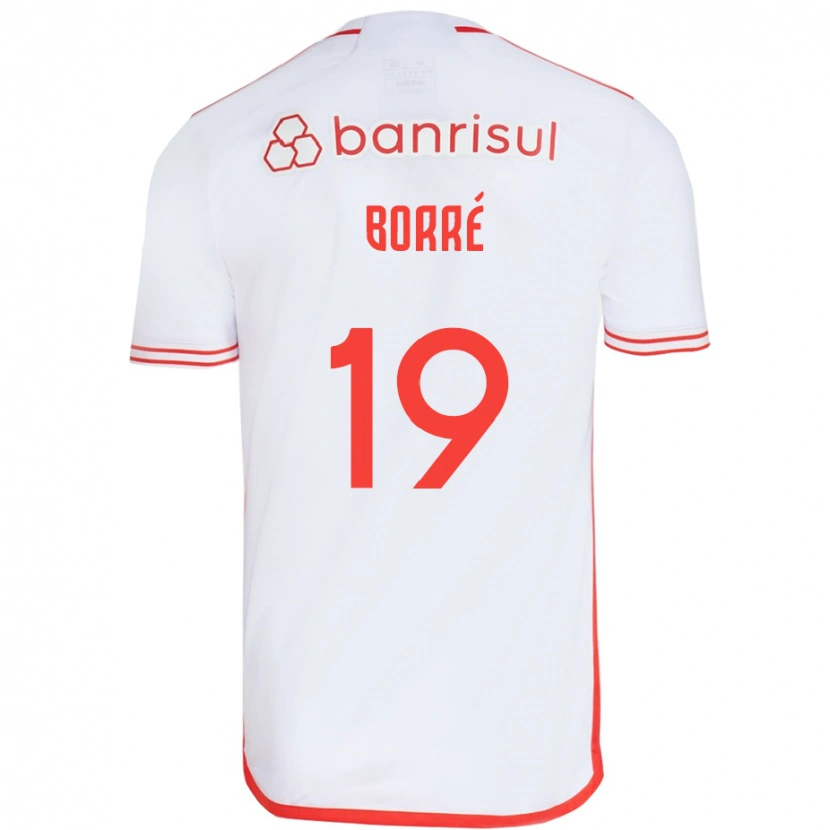Danxen Pánské Rafael Borré #19 Červená Bílá Daleko Hráčské Dresy 2025/26 Dres
