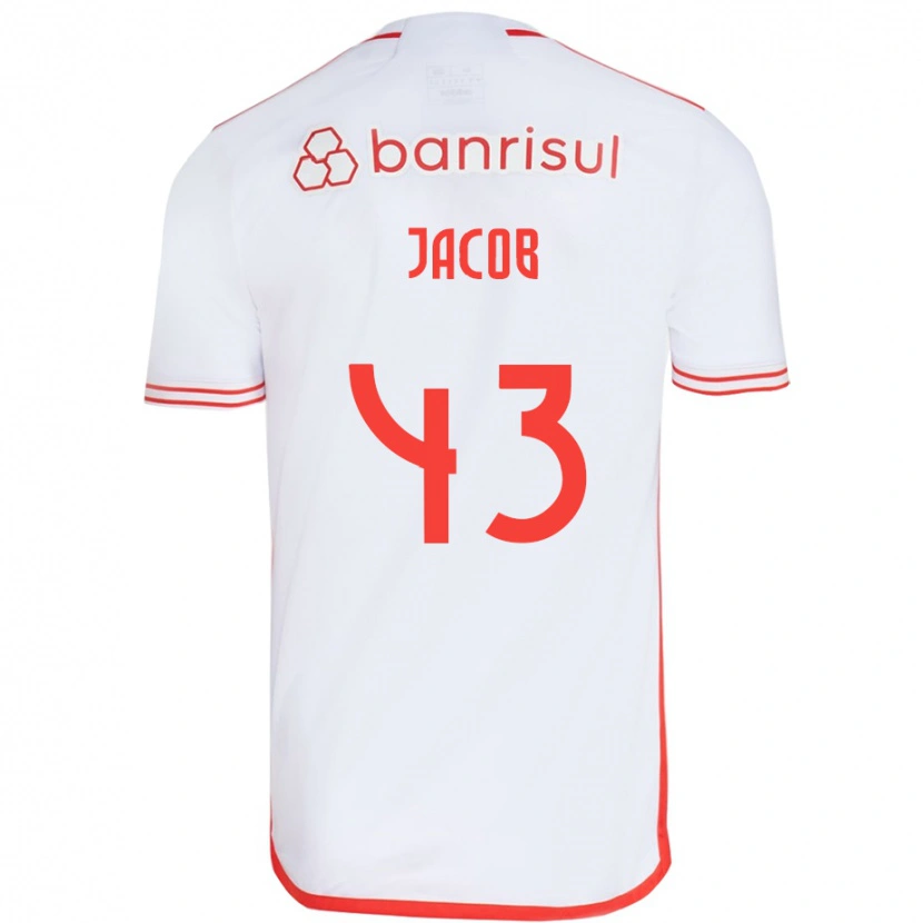Danxen Pánské Bernardo Jacob #43 Bílá Červená Daleko Hráčské Dresy 2025/26 Dres