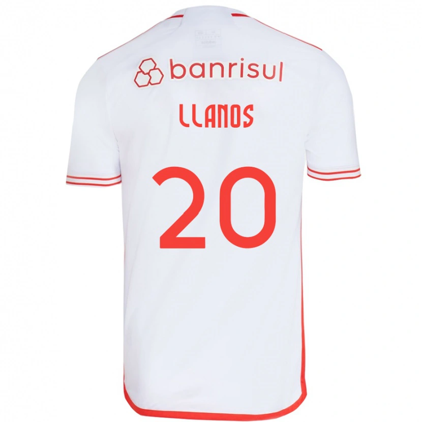 Danxen Pánské Pati Llanos #20 Červená Bílá Daleko Hráčské Dresy 2025/26 Dres