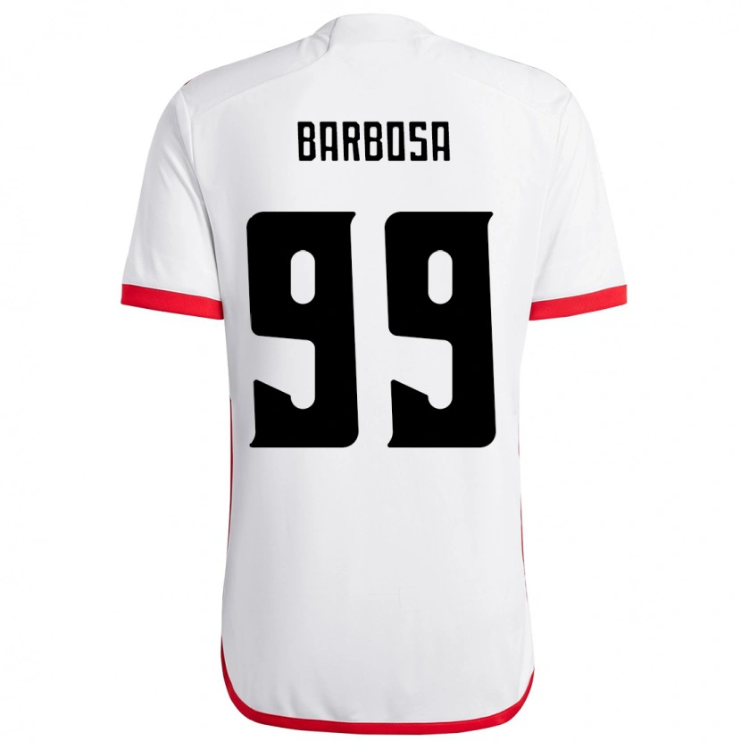Danxen Pánské Gabriel Barbosa #99 Červená Černá Daleko Hráčské Dresy 2025/26 Dres