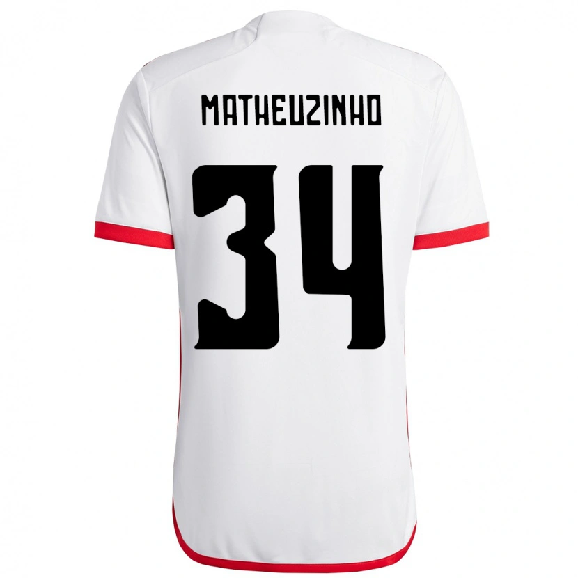 Danxen Pánské Matheuzinho #34 Červená Černá Daleko Hráčské Dresy 2025/26 Dres