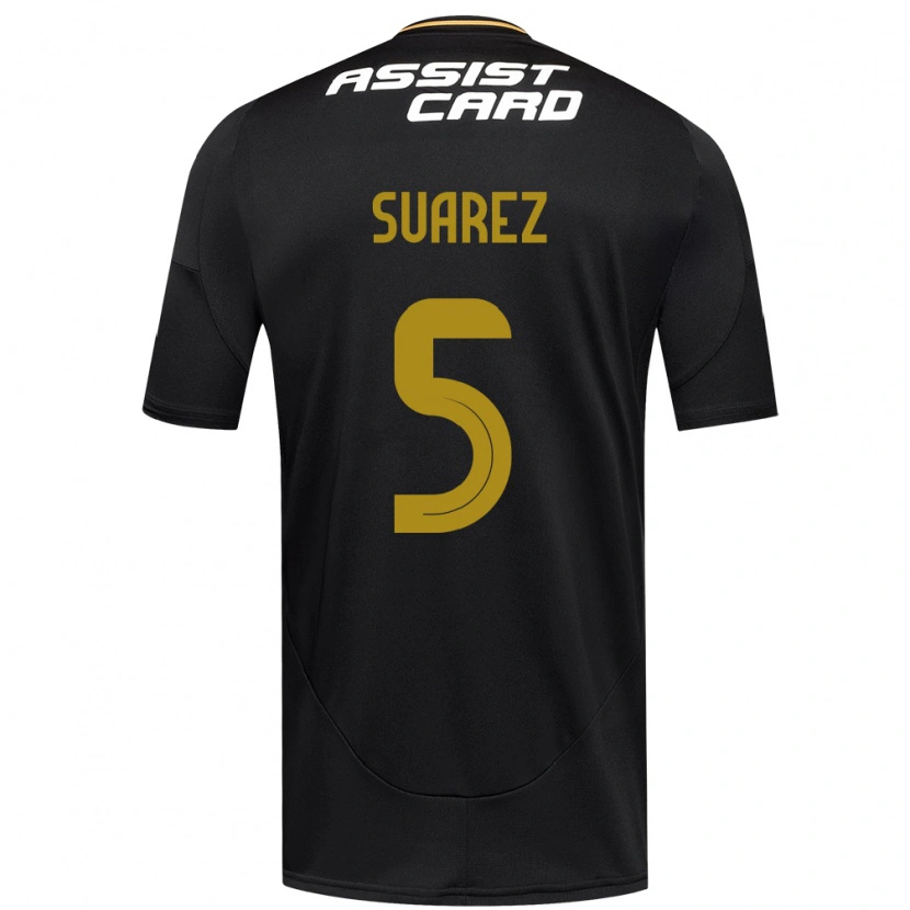 Danxen Pánské Nicolás Suarez #5 Černá Bílá Žlutá Daleko Hráčské Dresy 2025/26 Dres