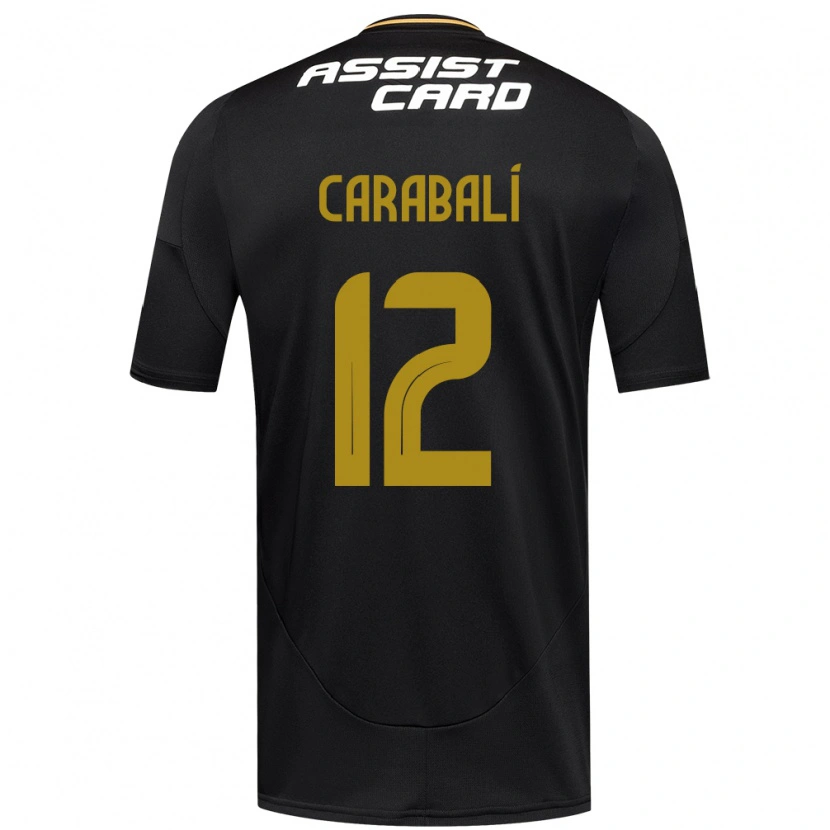 Danxen Pánské Omar Carabalí #12 Černá Bílá Žlutá Daleko Hráčské Dresy 2025/26 Dres