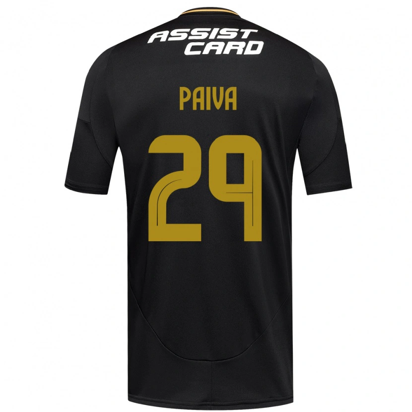 Danxen Pánské Guillermo Paiva #29 Černá Bílá Žlutá Daleko Hráčské Dresy 2025/26 Dres