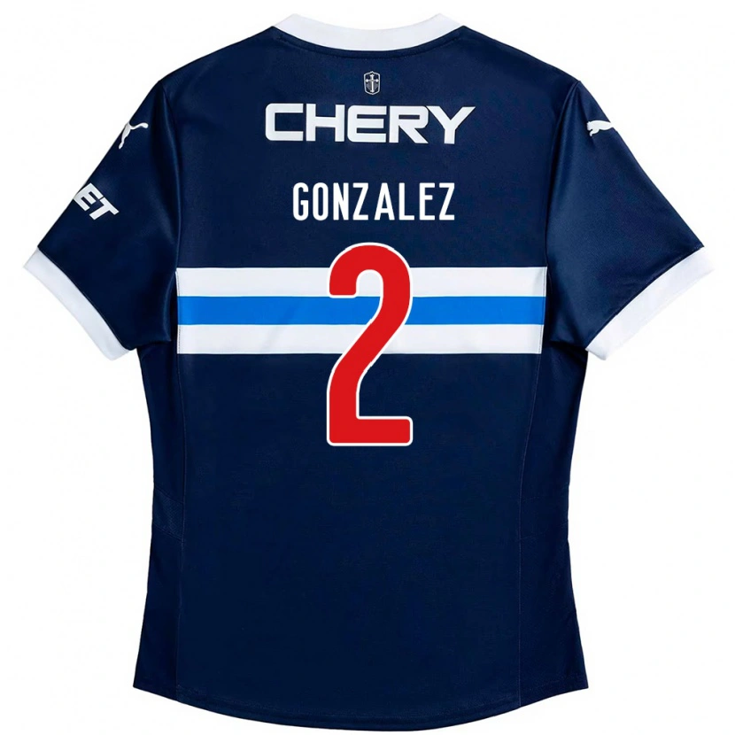 Danxen Pánské Daniel González #2 Černá Modrá Daleko Hráčské Dresy 2025/26 Dres