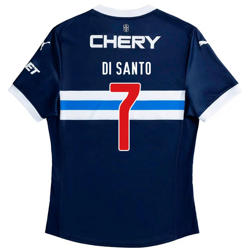 Danxen Pánské Franco Di Santo #7 Černá Modrá Daleko Hráčské Dresy 2025/26 Dres