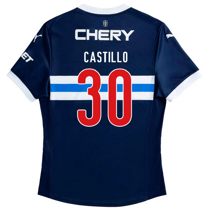 Danxen Pánské Nicolas Castillo #30 Černá Modrá Daleko Hráčské Dresy 2025/26 Dres