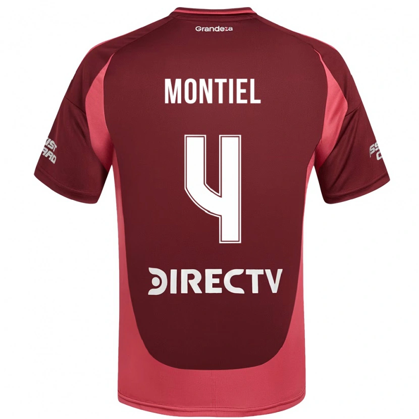 Danxen Pánské Gonzalo Montiel #4 Bílá Červená Daleko Hráčské Dresy 2025/26 Dres