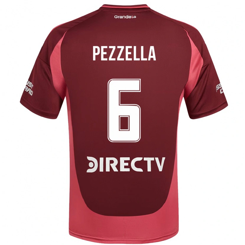 Danxen Pánské Germán Pezzella #6 Bílá Červená Daleko Hráčské Dresy 2025/26 Dres