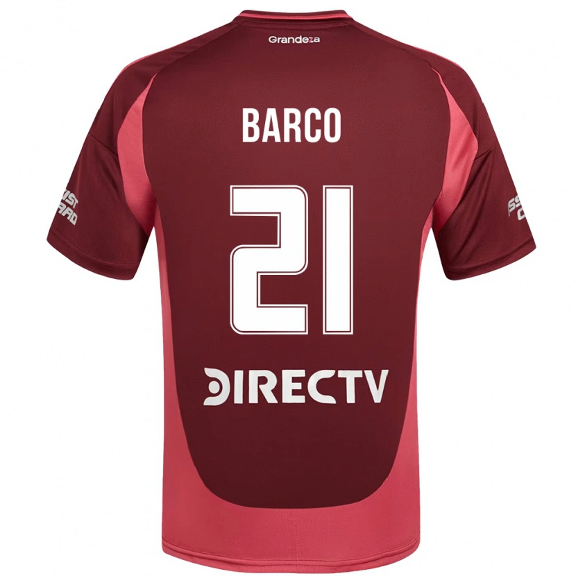 Danxen Pánské Esequiel Barco #21 Bílá Červená Daleko Hráčské Dresy 2025/26 Dres