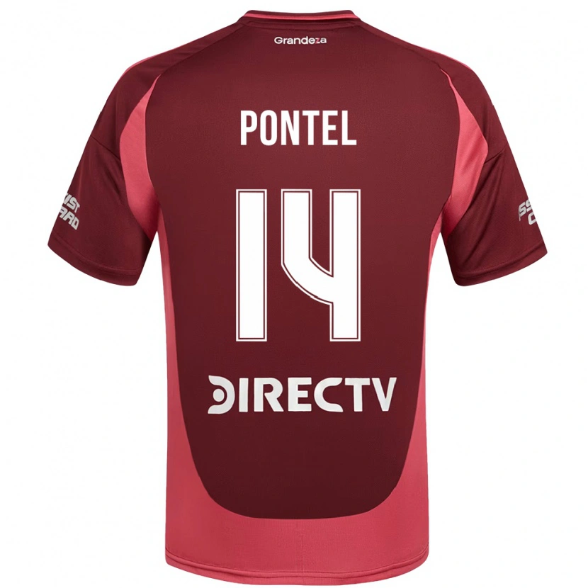 Danxen Pánské Daniela Pontel #14 Bílá Červená Daleko Hráčské Dresy 2025/26 Dres