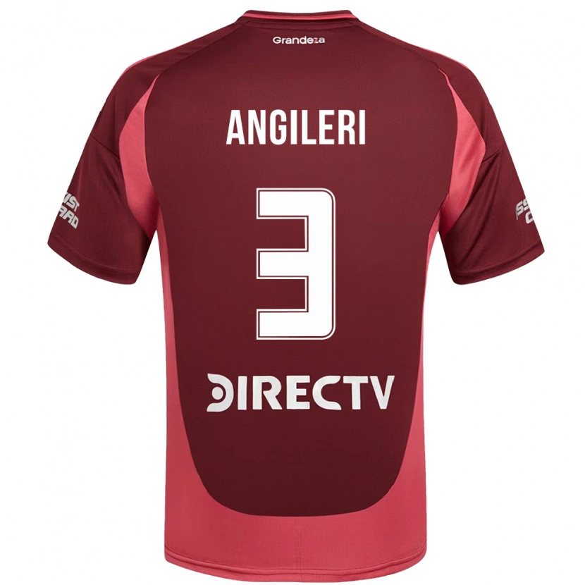 Danxen Pánské Fabrizio Angileri #3 Bílá Červená Daleko Hráčské Dresy 2025/26 Dres