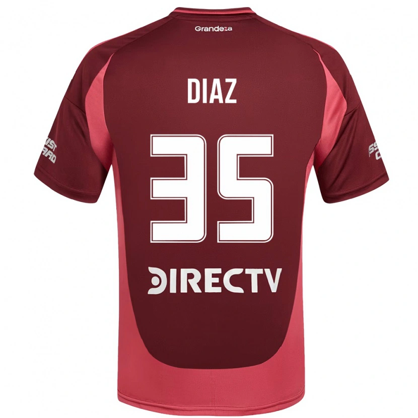 Danxen Pánské Leonardo Diaz #35 Bílá Červená Daleko Hráčské Dresy 2025/26 Dres
