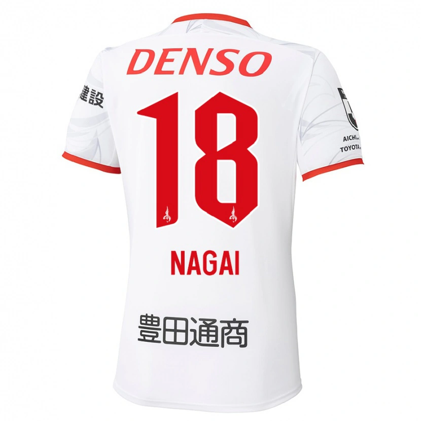 Danxen Pánské Kensuke Nagai #18 Červená Žlutá Daleko Hráčské Dresy 2025/26 Dres