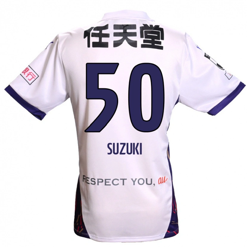 Danxen Pánské Yoshinori Suzuki #50 Fialová Bílá Černá Daleko Hráčské Dresy 2025/26 Dres