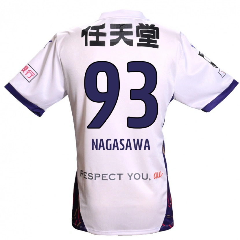 Danxen Pánské Shun Nagasawa #93 Fialová Bílá Černá Daleko Hráčské Dresy 2025/26 Dres