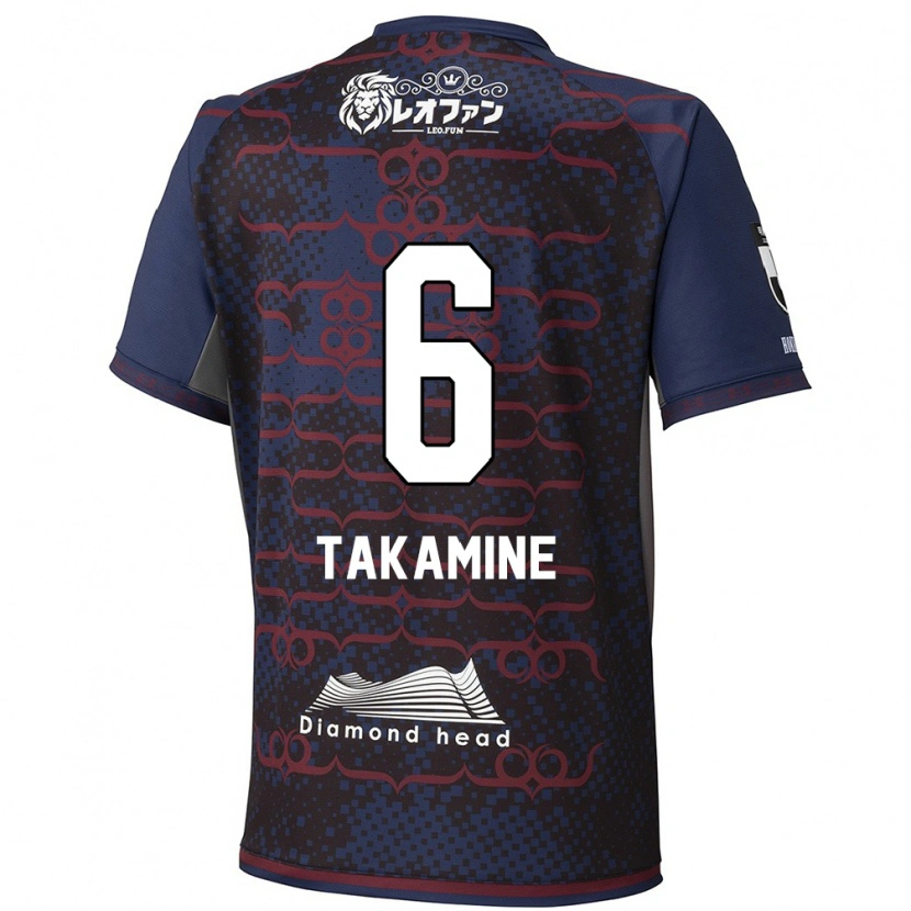 Danxen Pánské Tomoki Takamine #6 Červená Černá Daleko Hráčské Dresy 2025/26 Dres