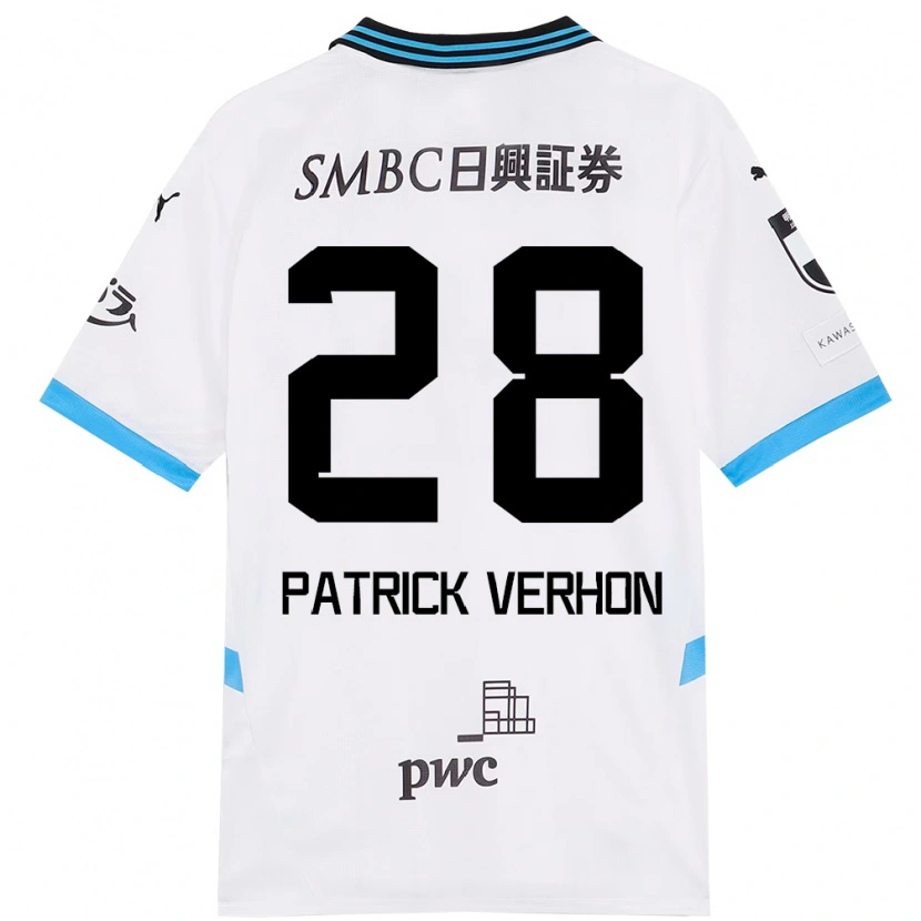 Danxen Pánské Patrick Verhon #28 Nebesky Modrá Černá Daleko Hráčské Dresy 2025/26 Dres