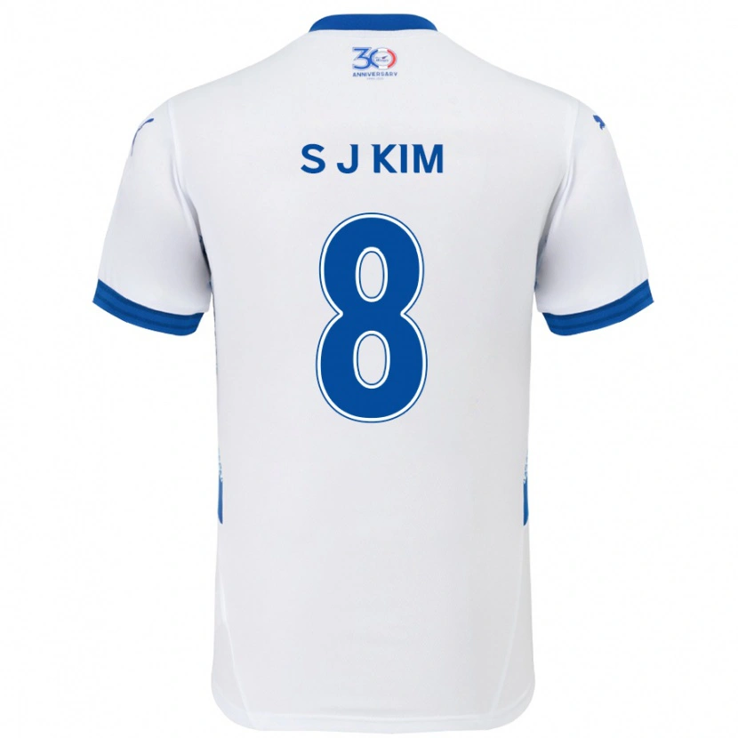 Danxen Pánské Ji-Sung Kim #8 Královská Modrá Bílá Daleko Hráčské Dresy 2025/26 Dres