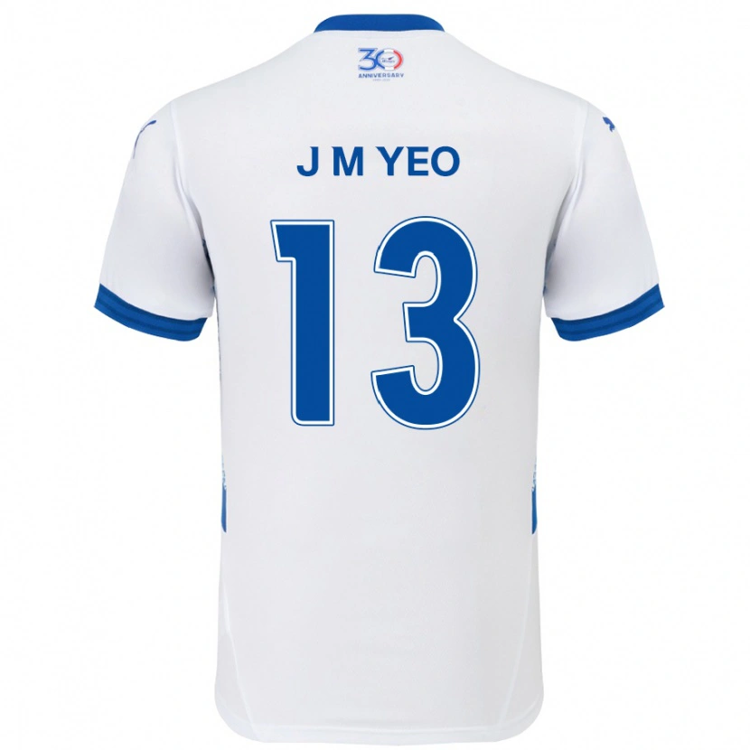 Danxen Pánské Min-Jun Yeo #13 Královská Modrá Bílá Daleko Hráčské Dresy 2025/26 Dres