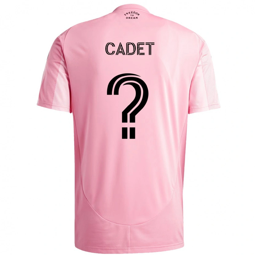 Danxen Dámské Zidane Cadet #0 Černá Růžová Domů Hráčské Dresy 2025/26 Dres