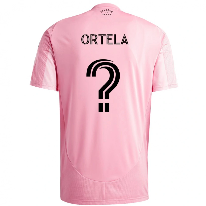 Danxen Dámské Jerremy Ortela #0 Černá Růžová Domů Hráčské Dresy 2025/26 Dres