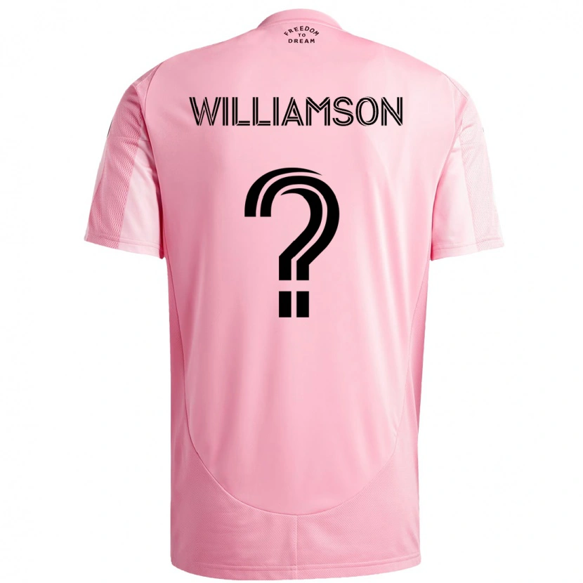 Danxen Dámské Kai Williamson #0 Černá Růžová Domů Hráčské Dresy 2025/26 Dres