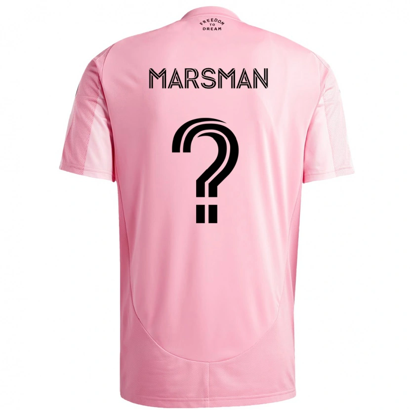 Danxen Dámské Nick Marsman #0 Černá Růžová Domů Hráčské Dresy 2025/26 Dres